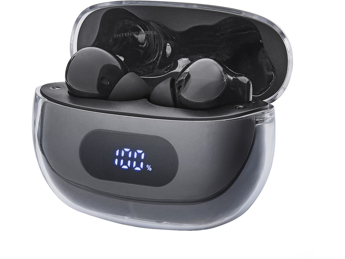INTENSO Buds Plus Wirel. Earphones 3720310 T310AE, ANC, black (4034303034505)