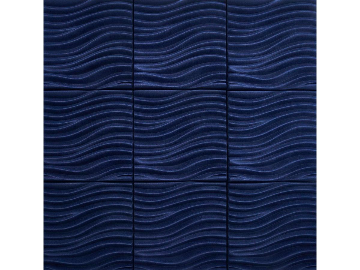 SUONO Pannelli a parete 60x60x7.4cm 3511.U09.4781 SCULPTURE, blu 4 pezzi (7640439765861)