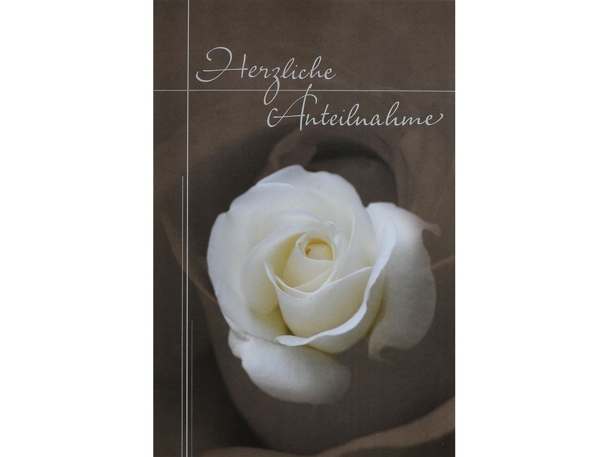 ABC Biglietto funebre Rosa 03758 Grigio (7611119212807)