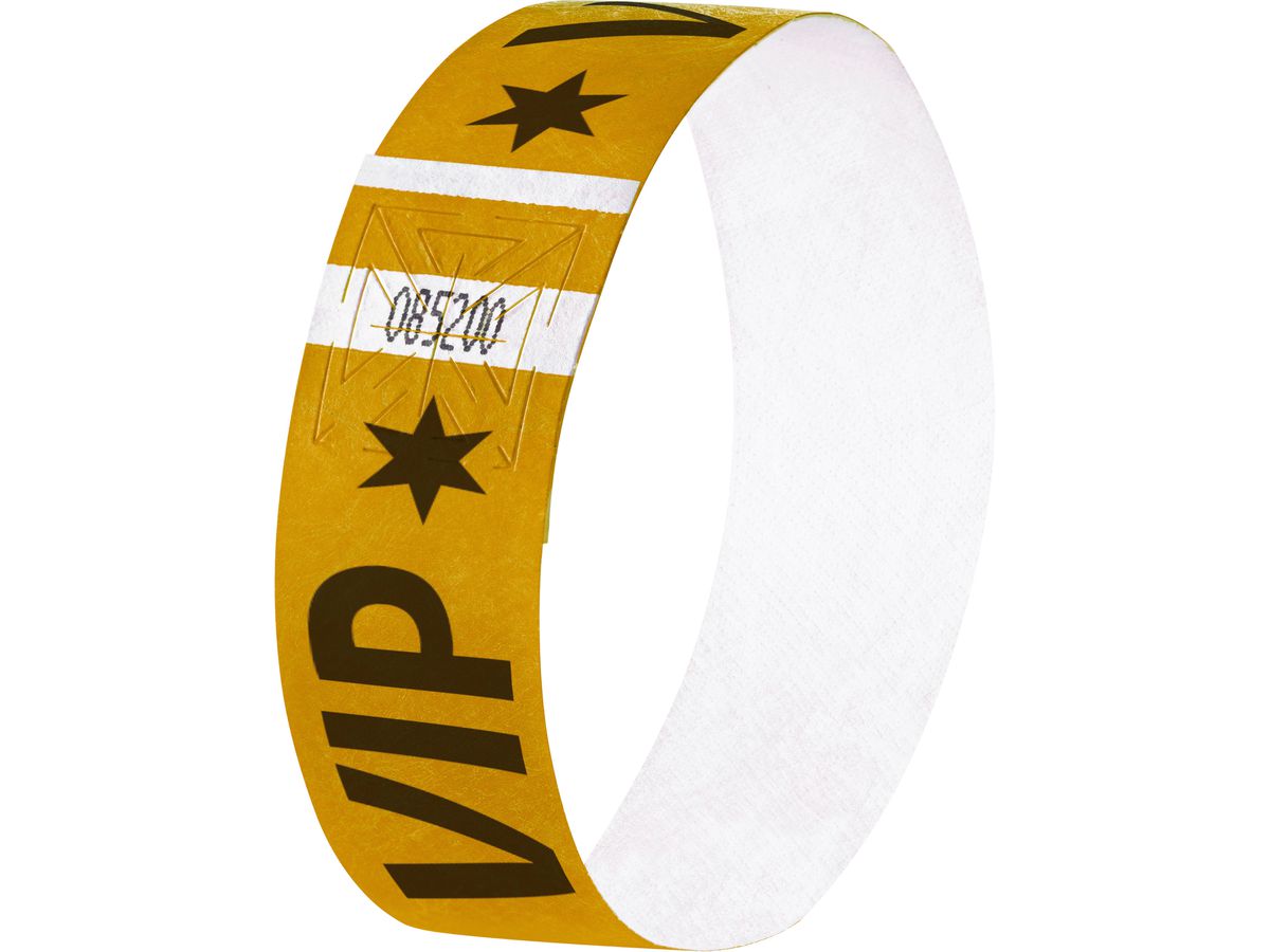 SIGEL Eventbänder Super Soft, Gold EB217 Aufdruck VIP,255x25mm,120 ST (4004360832741)