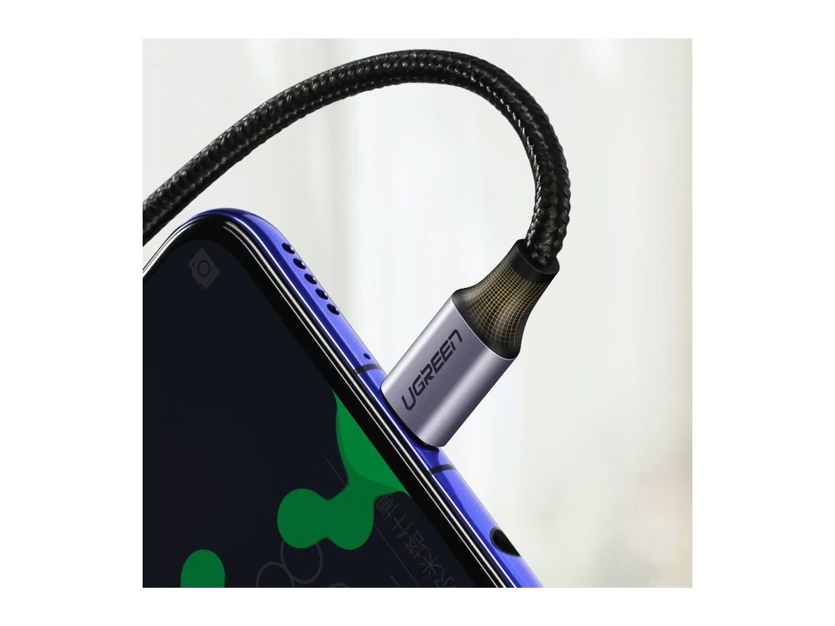 UGREEN Fast Charging Cable 3A Max 2m 50125 USB-C -USB-C,PD,90 Degree (6957303851256)