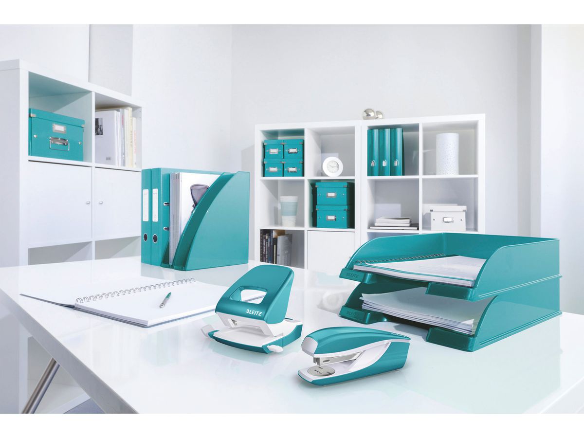 LEITZ Perforateur NeXXt WOW 5008 50082051 bleu glacier 30 feuilles (4002432103065)