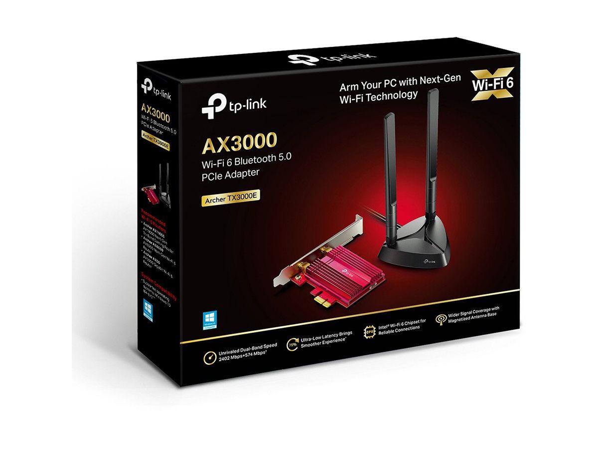 TP-LINK Archer TX3000E Archer TX3000E Wi-Fi 6 5.0 PCI Adapter (6935364088897)