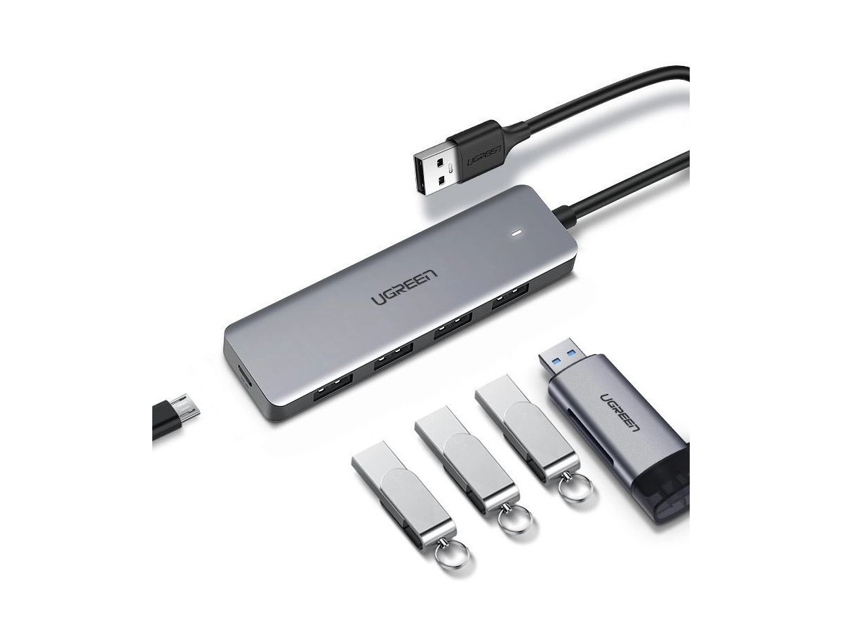 UGREEN USB 3.0 Hub 4-Port 50985 with USB-C Power Supply (6957303859856)