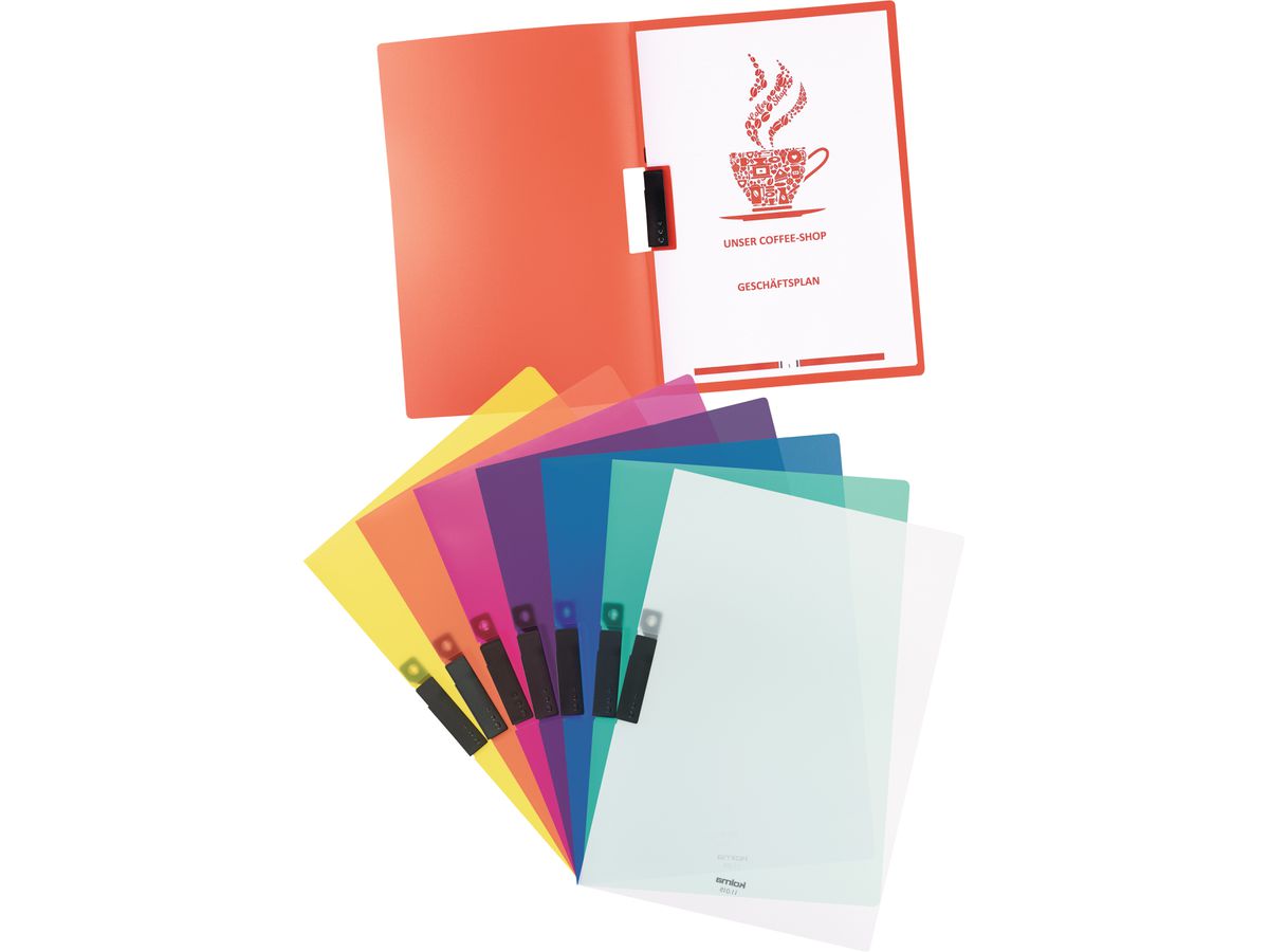 KOLMA Klemmhefter Easy A4 11.015.04 rot 25 Blatt (7611967110966)