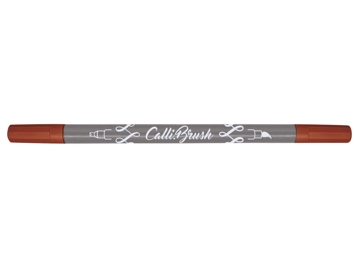 ONLINE Callibrush Pen Double Tip 2mm 19068/6 Aubergine (4014421190680)