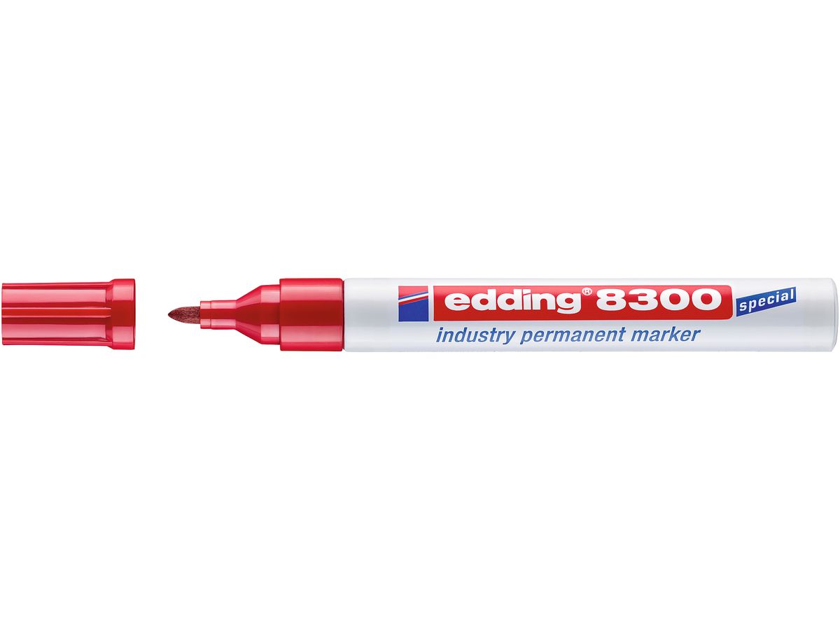 EDDING Permanent Marker 8300 1,5-3mm 8300-2 rot (4004764409143)