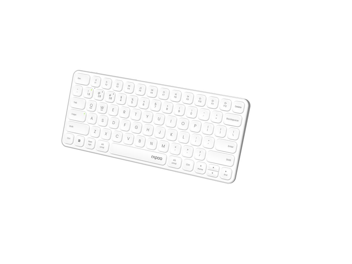 RAPOO E9610M ultraslim Keyboard 12641 Wireless, White (6940056126412)