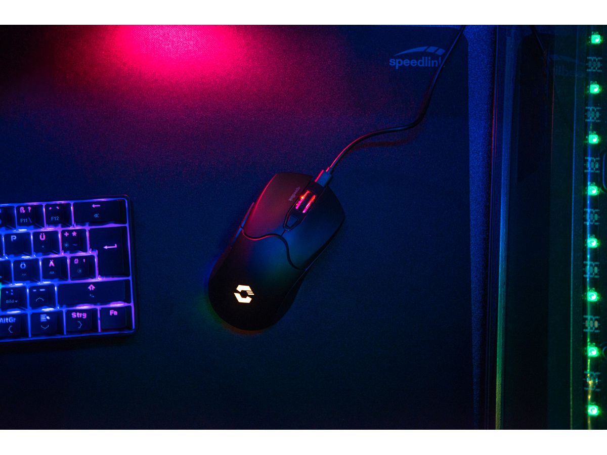 SPEEDLINK VELOX Rechargeable Gam.Mouse SL-680102-BK RGB, Wireless, Black (4027301846935)