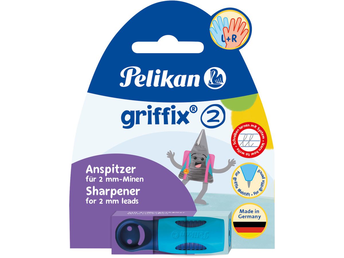 PELIKAN Taille-Crayon Griffix 701129 Oceanblue, Blister (4012700701121)