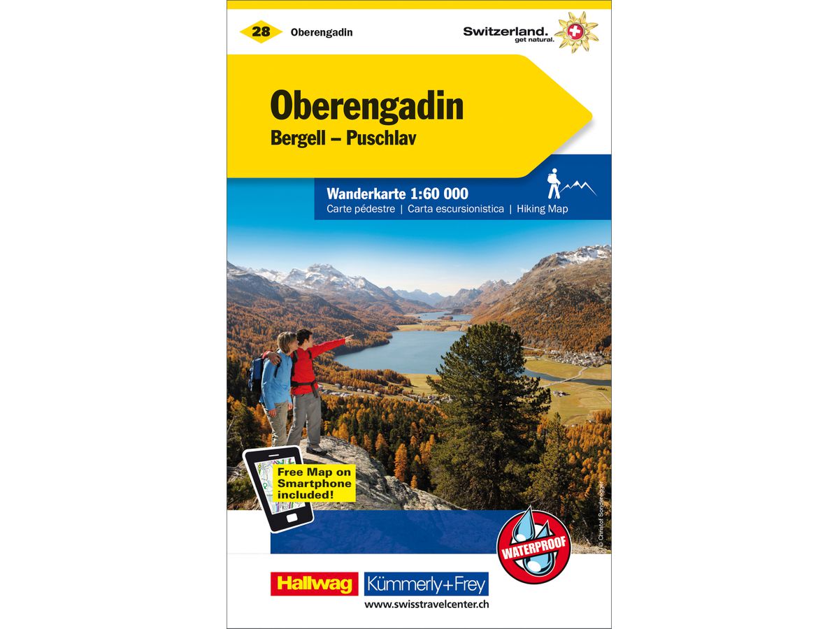 KÜMMERLY+FREY Carte des randonnées 325902228 Oberengadin 1:60'000 (9783259022283)
