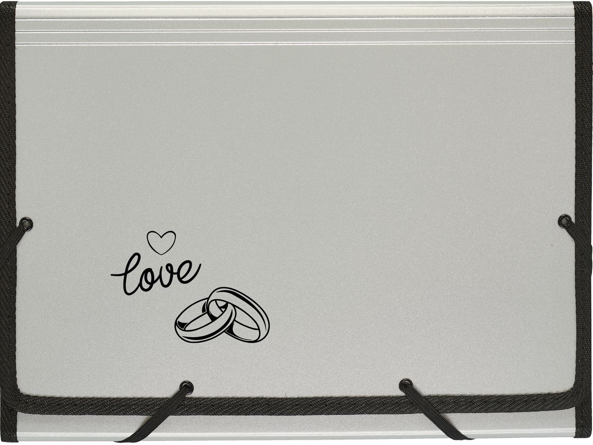 KOLMA Dossier à compartiments A4 11.134.07 argent,love (7611967113806)