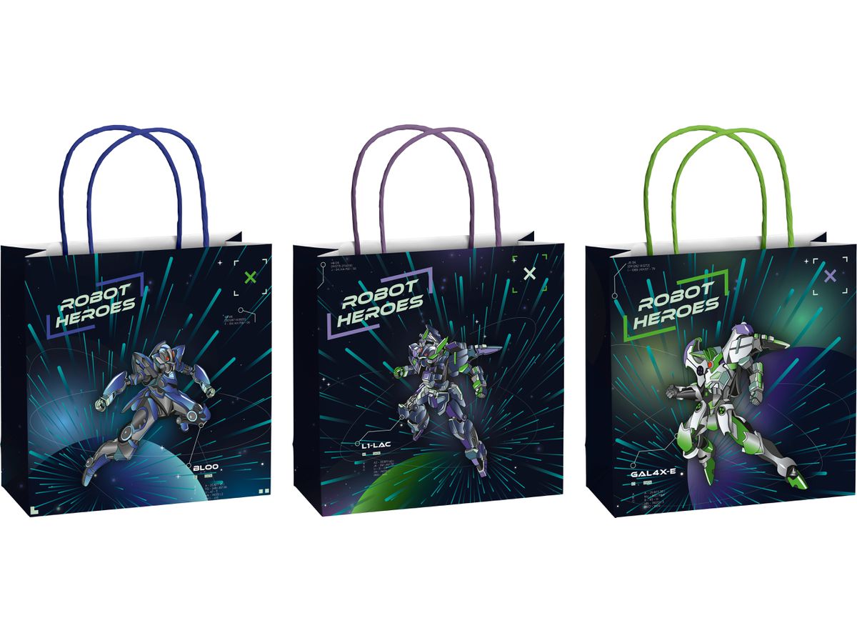 STEWO Geschenktasche Robot 2543517799 blau dunkel 20x8x20cm (7630050883907)