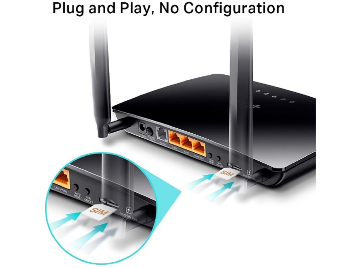 TP-LINK Telephony Router TL-MR6500v Wireless N 4G LTE (6935364072353)