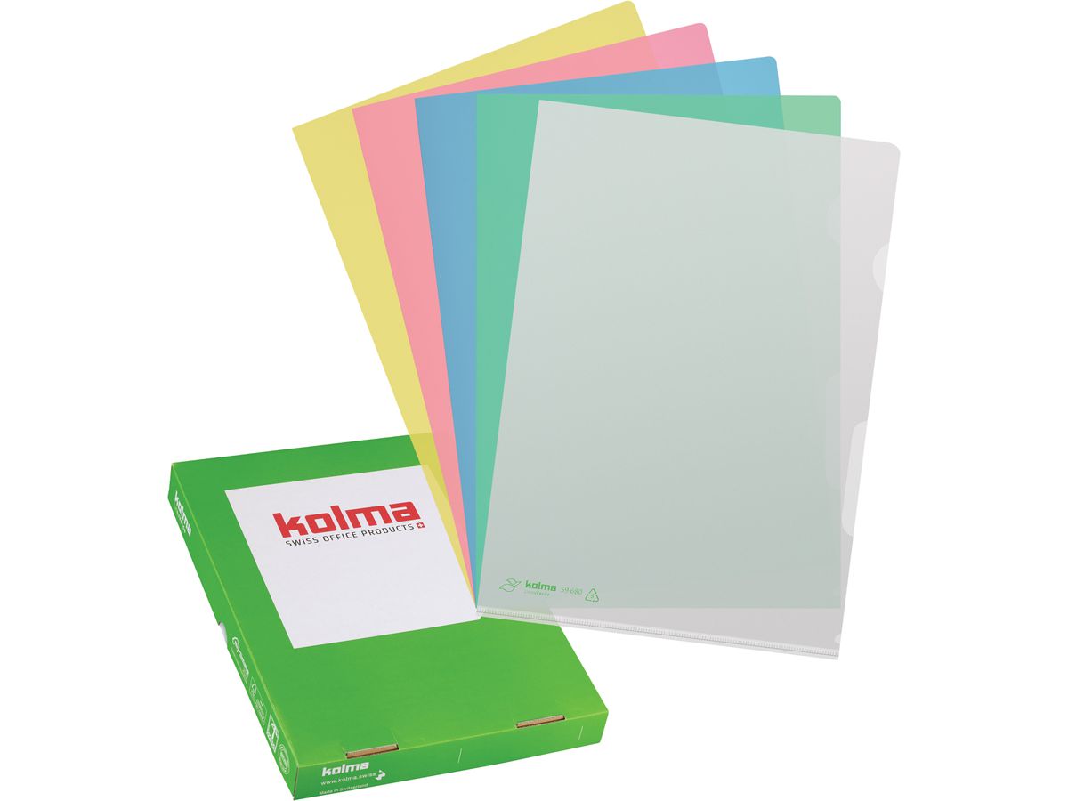 KOLMA Visa Dossier LineaVerde A4 59.680.05 blu, CopyResistant 10 pezzi (7611967591215)