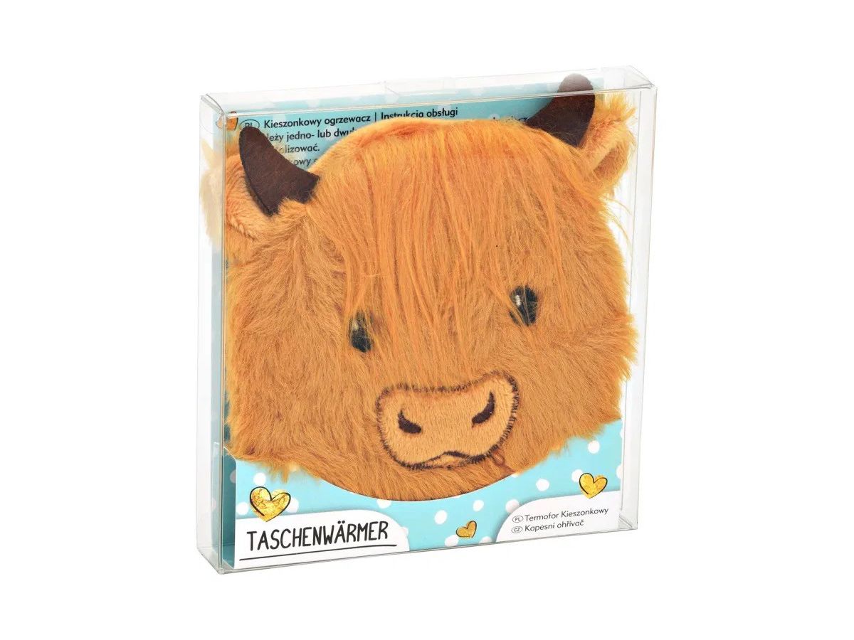 ROOST Chauffe-mains boeuf 12x11 cm 10043039 avec peluche (4007698663643)