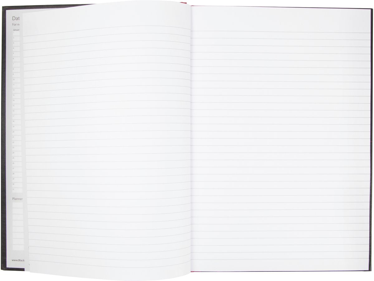OXFORD Buch Black 'n Red A4 400047606 rigato, 90g 96 fogli (5904017027621)