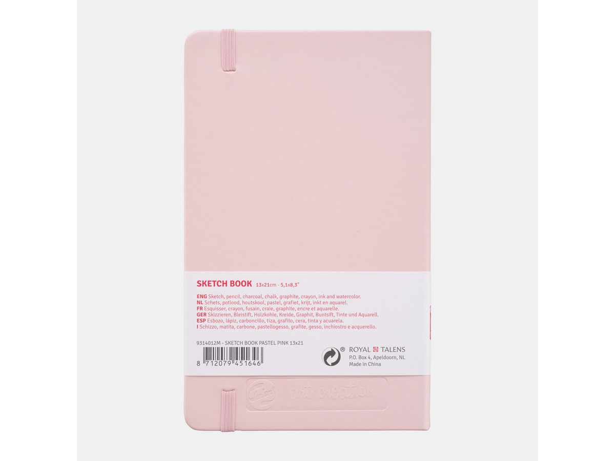 TALENS Sketchbook 13x21cm 9314012M pastellrosa 80 fogli (8712079451646)