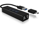 ICY BOX USB Hub & Gigabit Eth. LAN IB-HUB1419-LAN 3x USB-A (4250078171805)