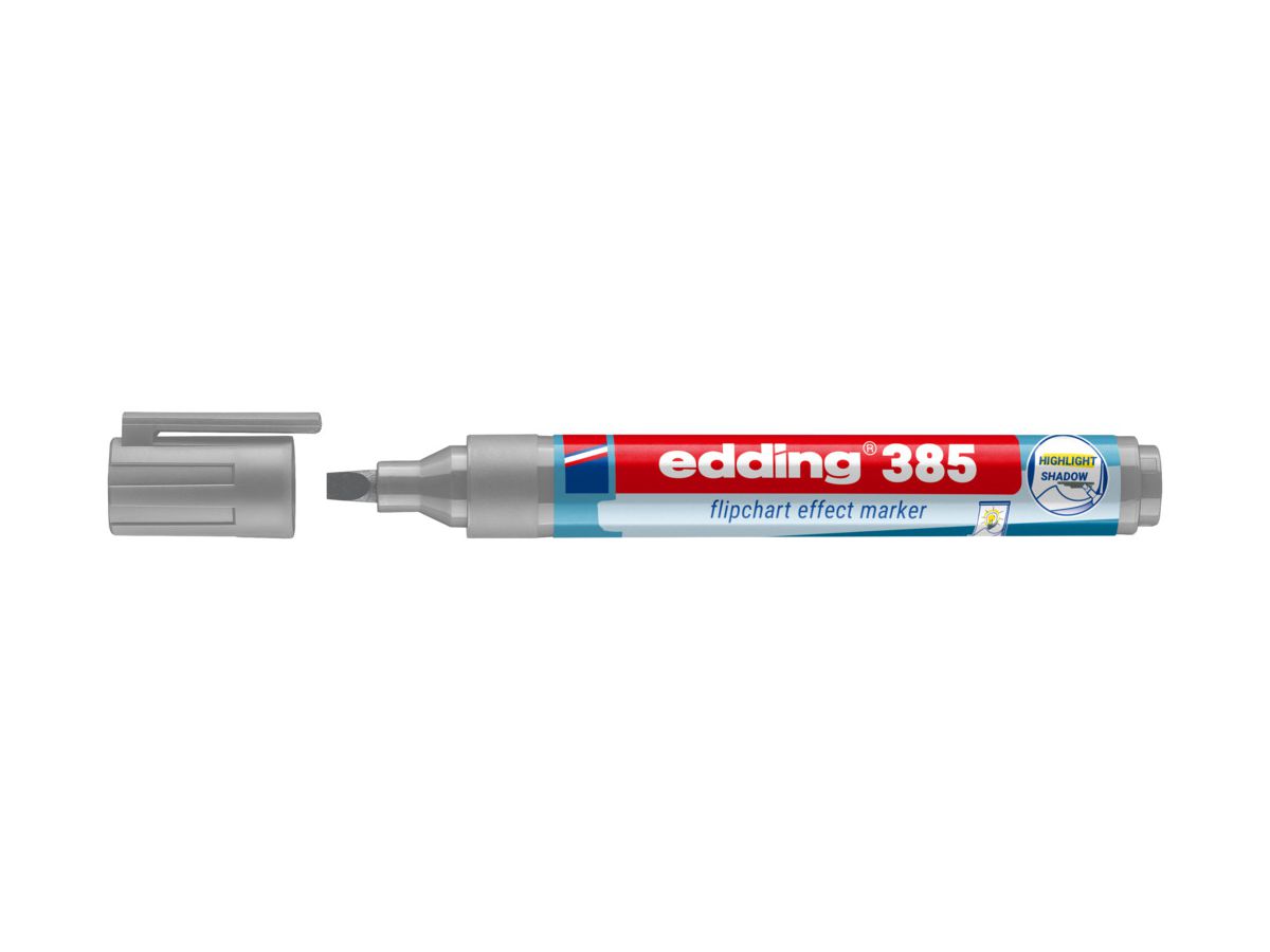 EDDING Flipchart Marker 385 1-5mm 4-385026 Marqueur à effet, gris (4004764986637)