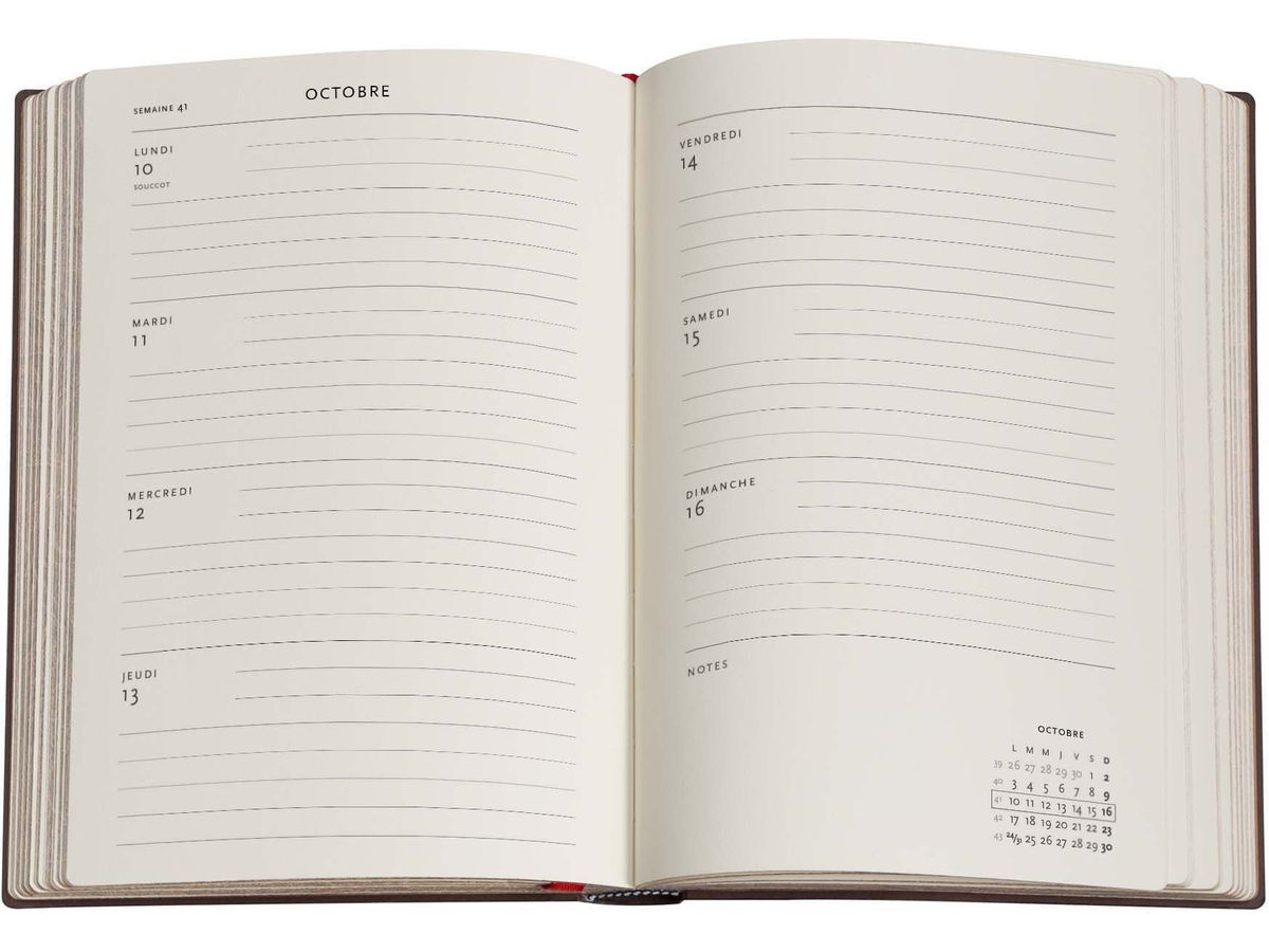 PAPERBLANKS Agenda Blue Luxe 2026 DF0930-7 1S/2P HOR Maxi HC FR 13.5x21cm (9780349709307)