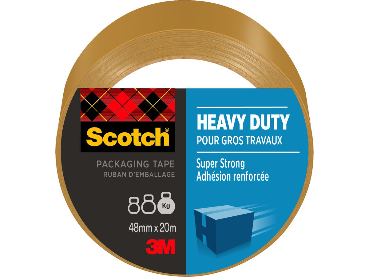 SCOTCH Ruban d'emballage 48mmx20m C5020D-R heavy duty, brun (8887862964815)