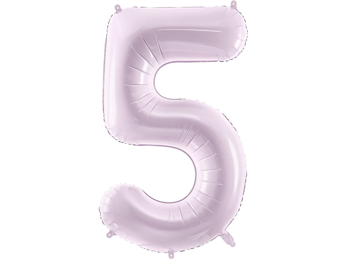 PARTYDECO Palloncino in foil no. 5 72cm FB230G-5-014 viola (5904555052574)