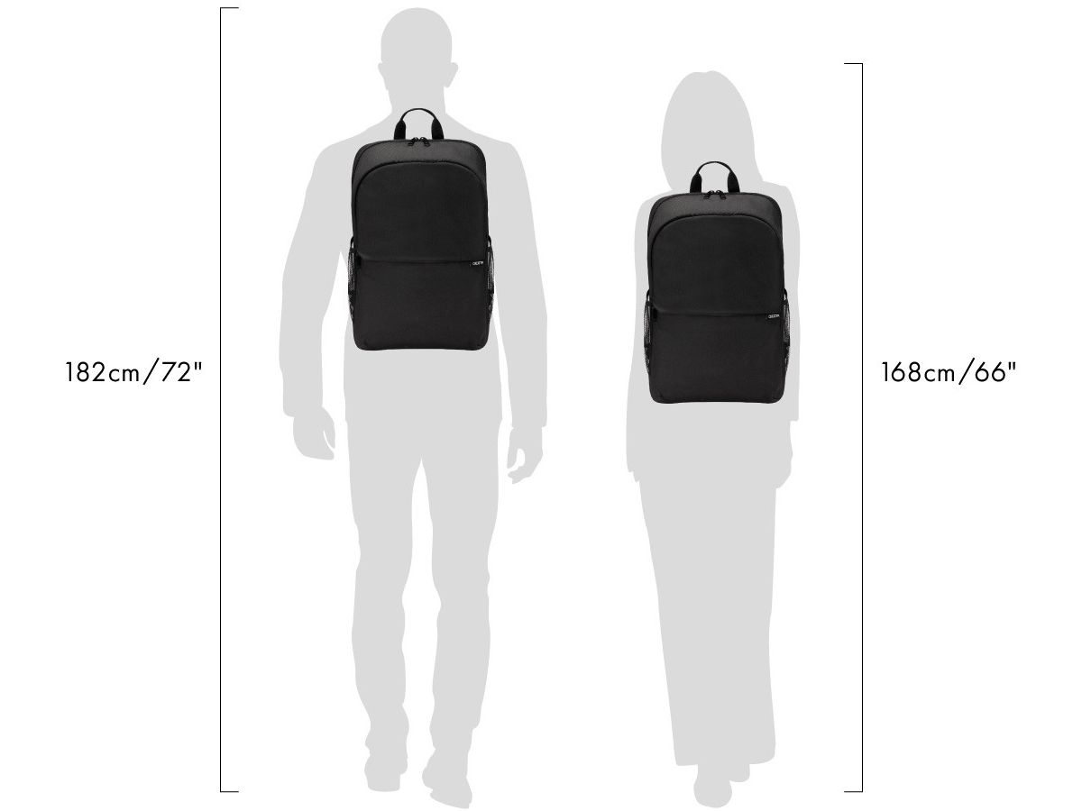 DICOTA Backpack ONE D32086-RPET 15-17.3 inch Black (7640239421707)