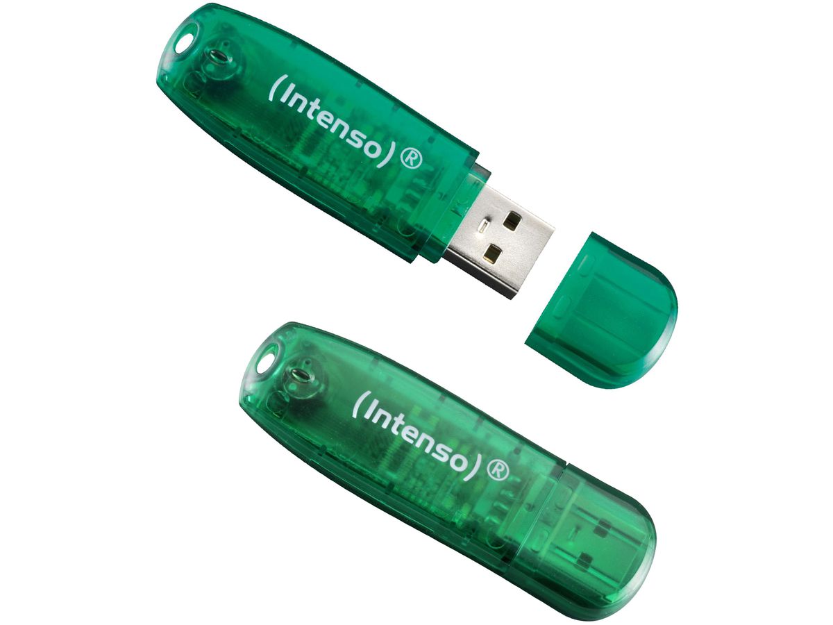 INTENSO USB-Stick Rainbow Line 8GB 3502460 USB 2.0 green (4034303008537)