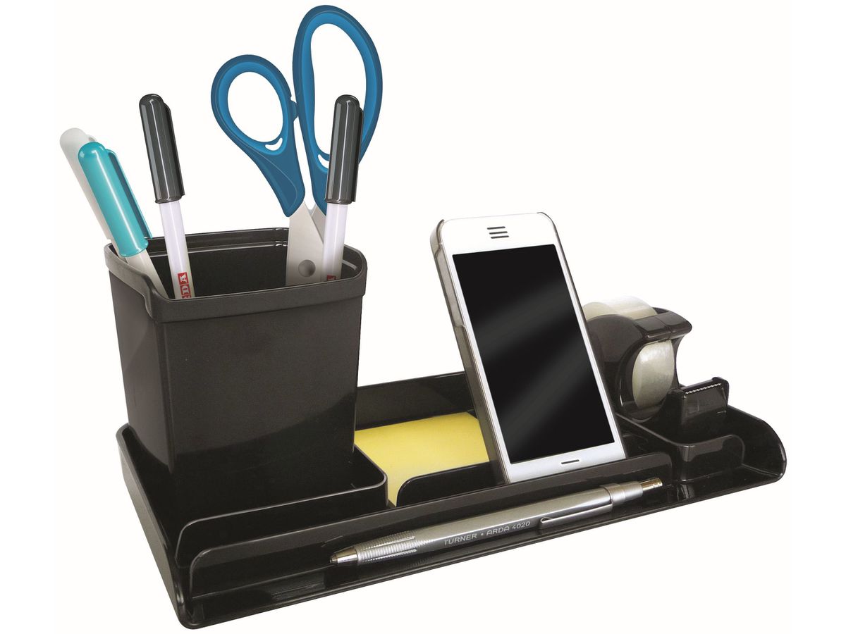 ARDA Porte-crayons MyDesk 820N 26.3x13x11.2cm noir (8003438016768)