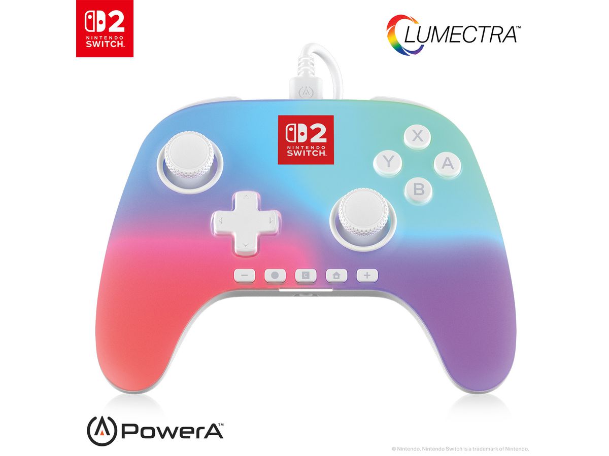 POWER A Advantage Wired Controller NSGP0524-01 NSW2, Lumectra White (0617885152917)