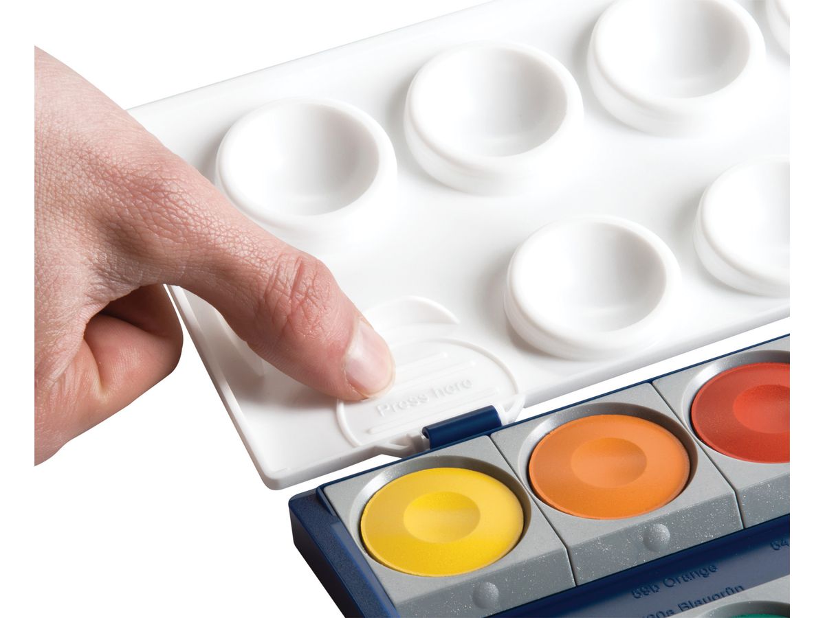 PELIKAN Couleur opaquen 735K/12 12 couleurs Blanc opaque (4012700720856)