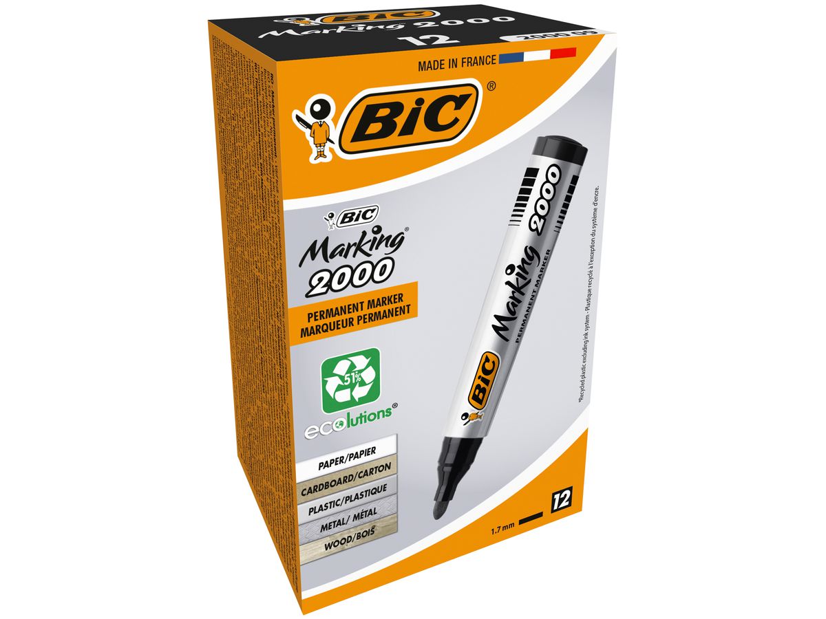 BIC Marking 2000 1.7mm 8209153 Ecolutions nero (3086129999699)