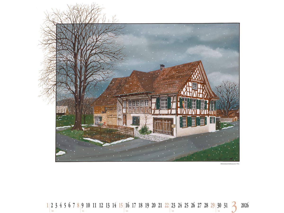 KURATLI Calendario 2026 9783952596616 Susanna Kuratli ML 42x42cm (9783952596616)