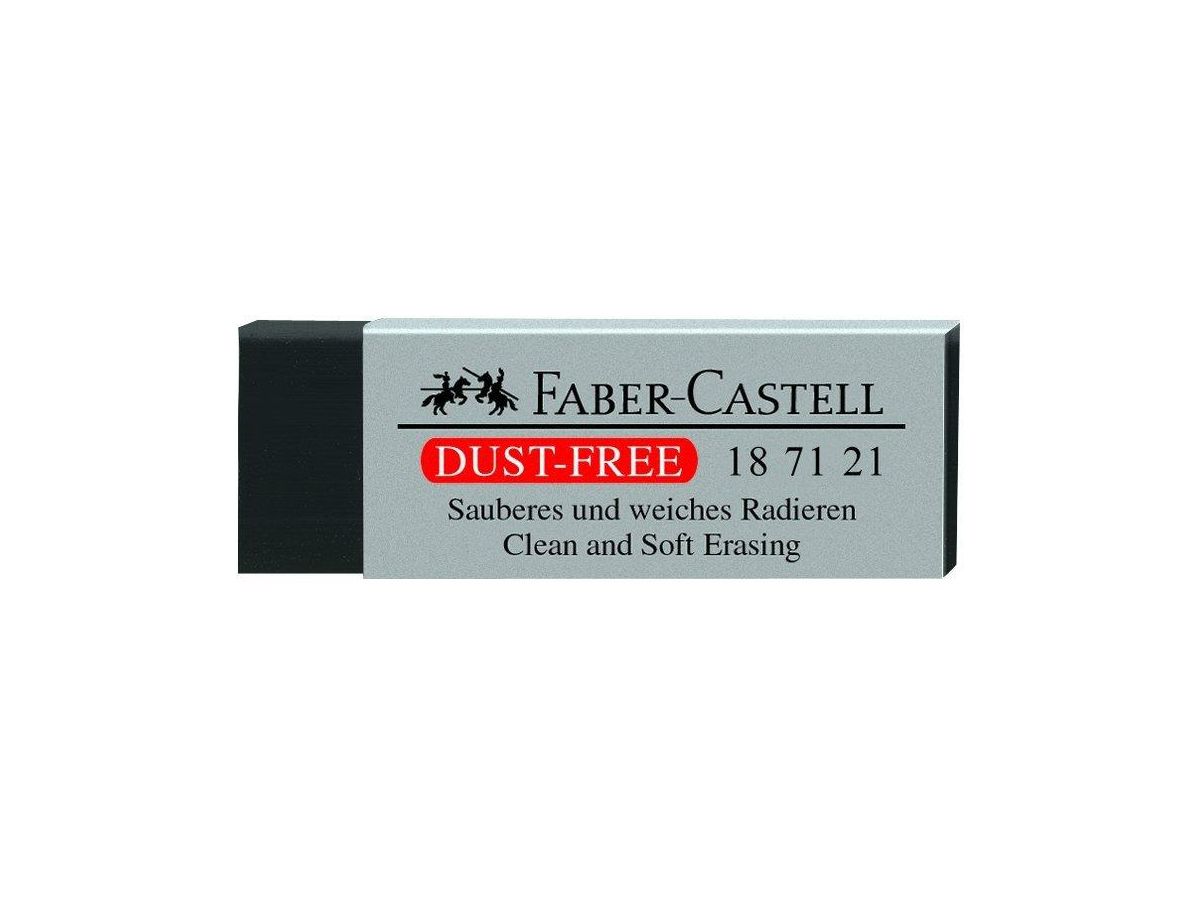 FABER-CASTELL Gomma da canc. DUST-FREE 187121 nero (9556089006866)