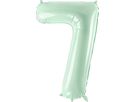 PARTYDECO Ballon en plastique no. 7 72cm FB230G-7-012 vert clair (5904555052697)