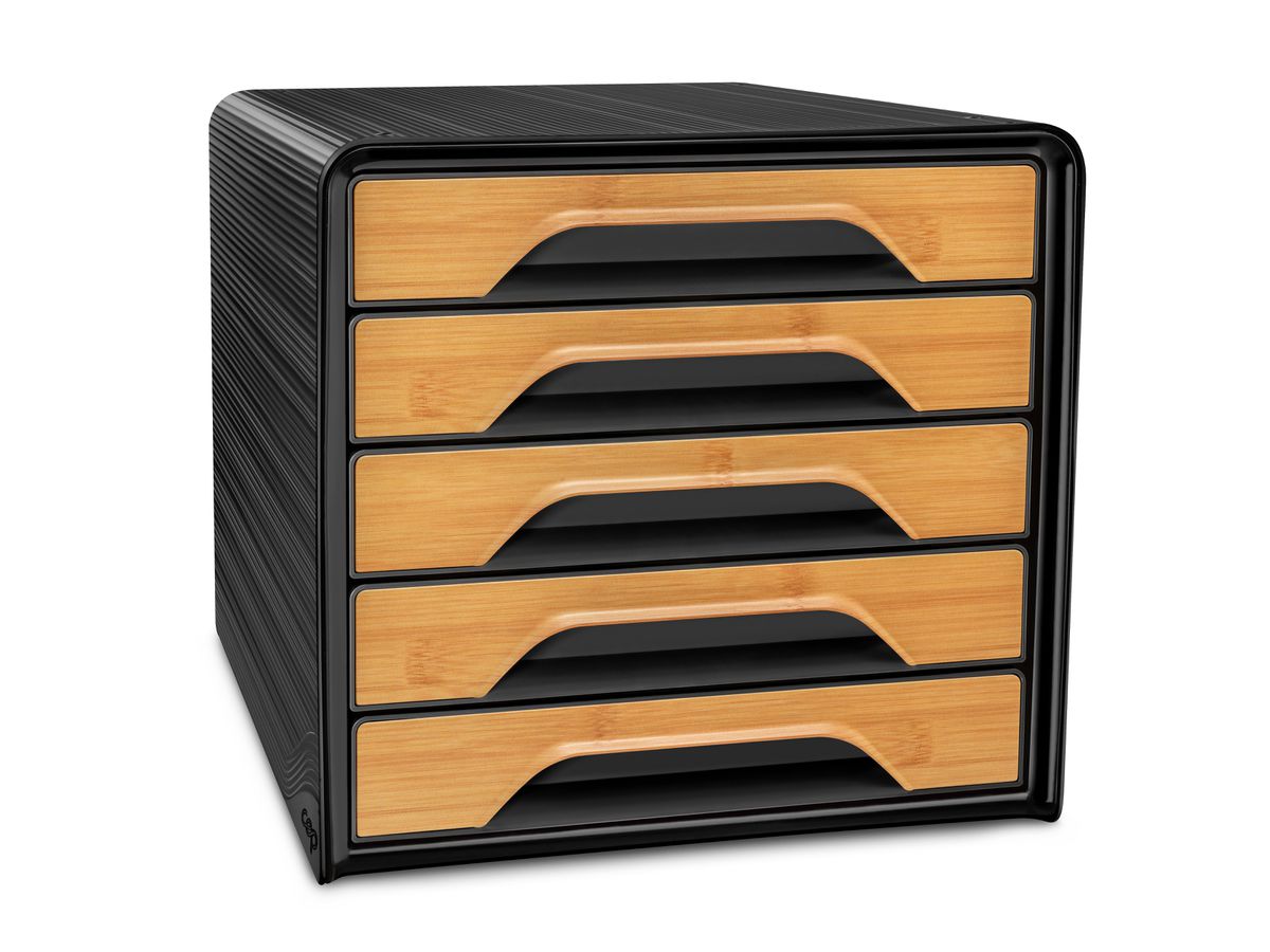 CEP Set tiroires Smoove Silva 1071115301 5 tiroirs noir/bambou (3462159018225)