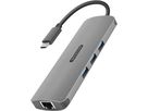 SITECOM USB-C Multi-Port Hub HDMI,LAN CN-382 3x USB-A, 4K, SD, mSD USB-C PD (8716502030576)
