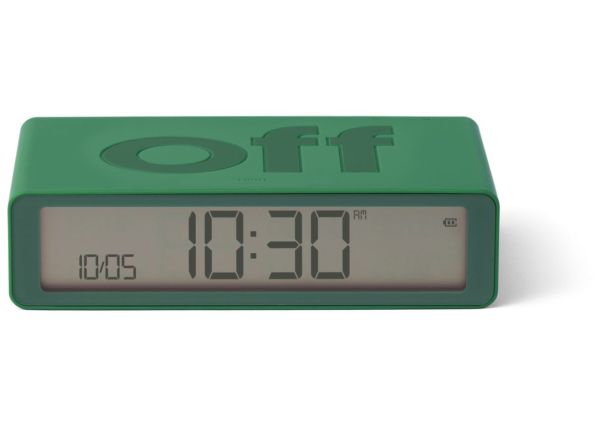 LEXON Wecker Flip Classic LR157V2 grün, USB-C (3660491209442)