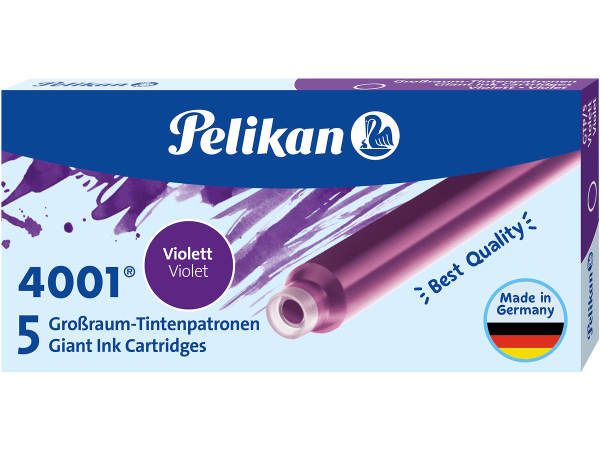 PELIKAN Encre 4001 GTP/5 310664 pourpre 5 pcs. (4012700310668)