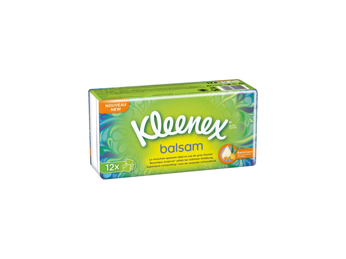 KLEENEX Mouchoirs en papier Balsam 18593 4 pli 12 pcs. (5029053001142)
