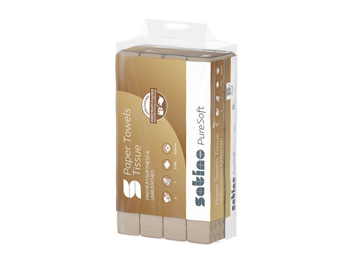 SATINO Z-Falz-Handtücher PureSoft 628529 PureSoft 3750 Stück (4000735354177)
