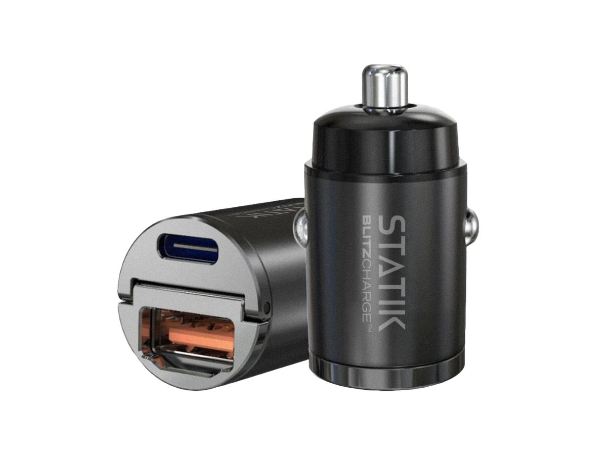 STATIK Dual Car Charger USB-A-C PUP-0250 BlitzCharge 45W (0810024054503)