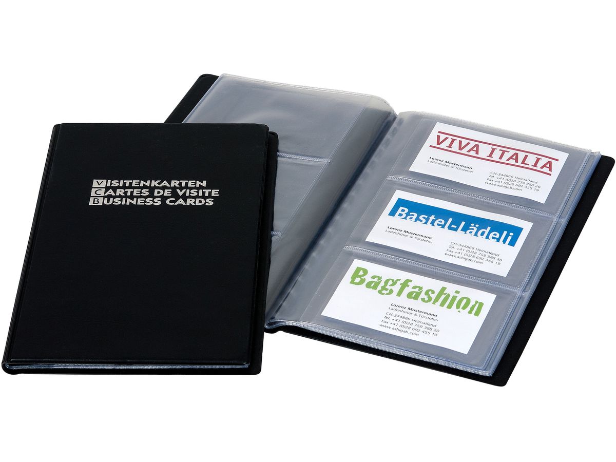DUFCO Visitenkartenalbum 5138.003 23x13cm, schwarz (7610259513812)
