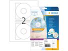 HERMA CD-Etiketten 116mm 5079 weiss 50 St./25 Blatt (4008705050791)