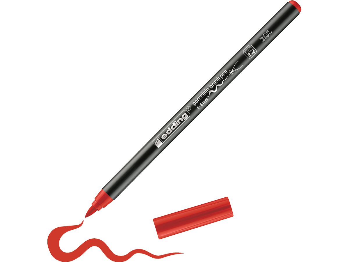 EDDING Porzellanmarker 4200 1-4mm E-4200 rot (4004764927852)