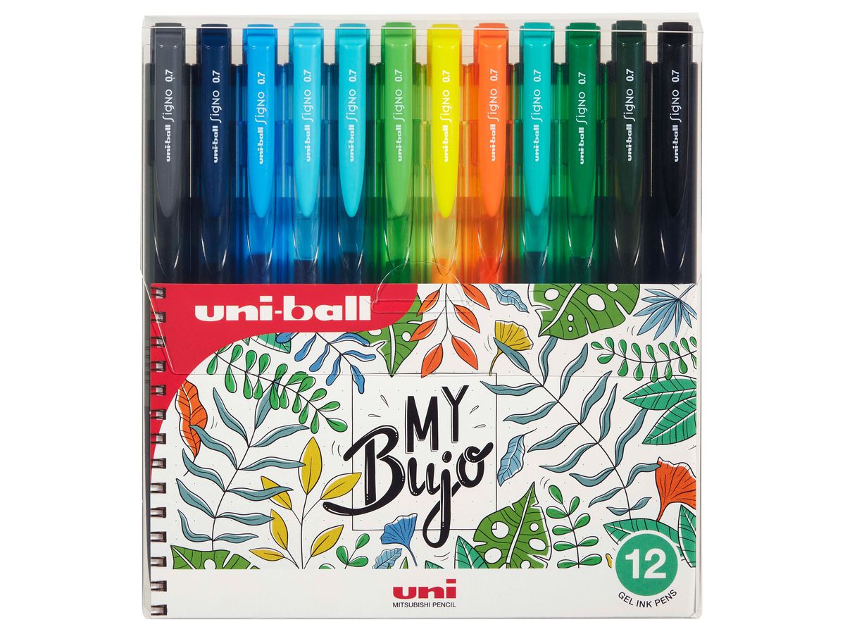 UNI-BALL Roller Signo RT 0.4mm UMN155N07 12 couleurs (4902778273524)