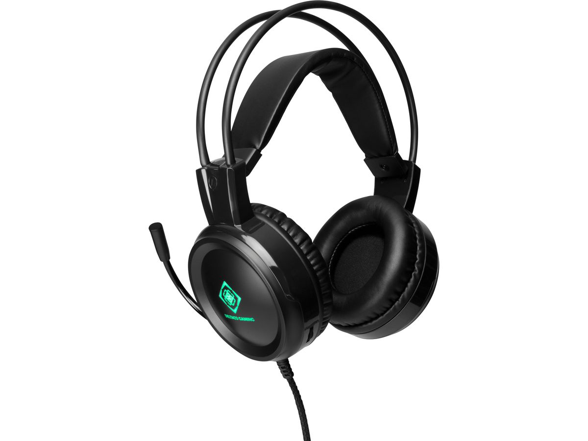 DELTACO Stereo Gaming Headset DH110 GAM-105 with LED (7333048046628)