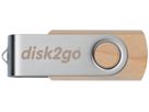 DISK2GO USB-Stick wood 8GB 30006660 USB 2.0 (7640111166962)
