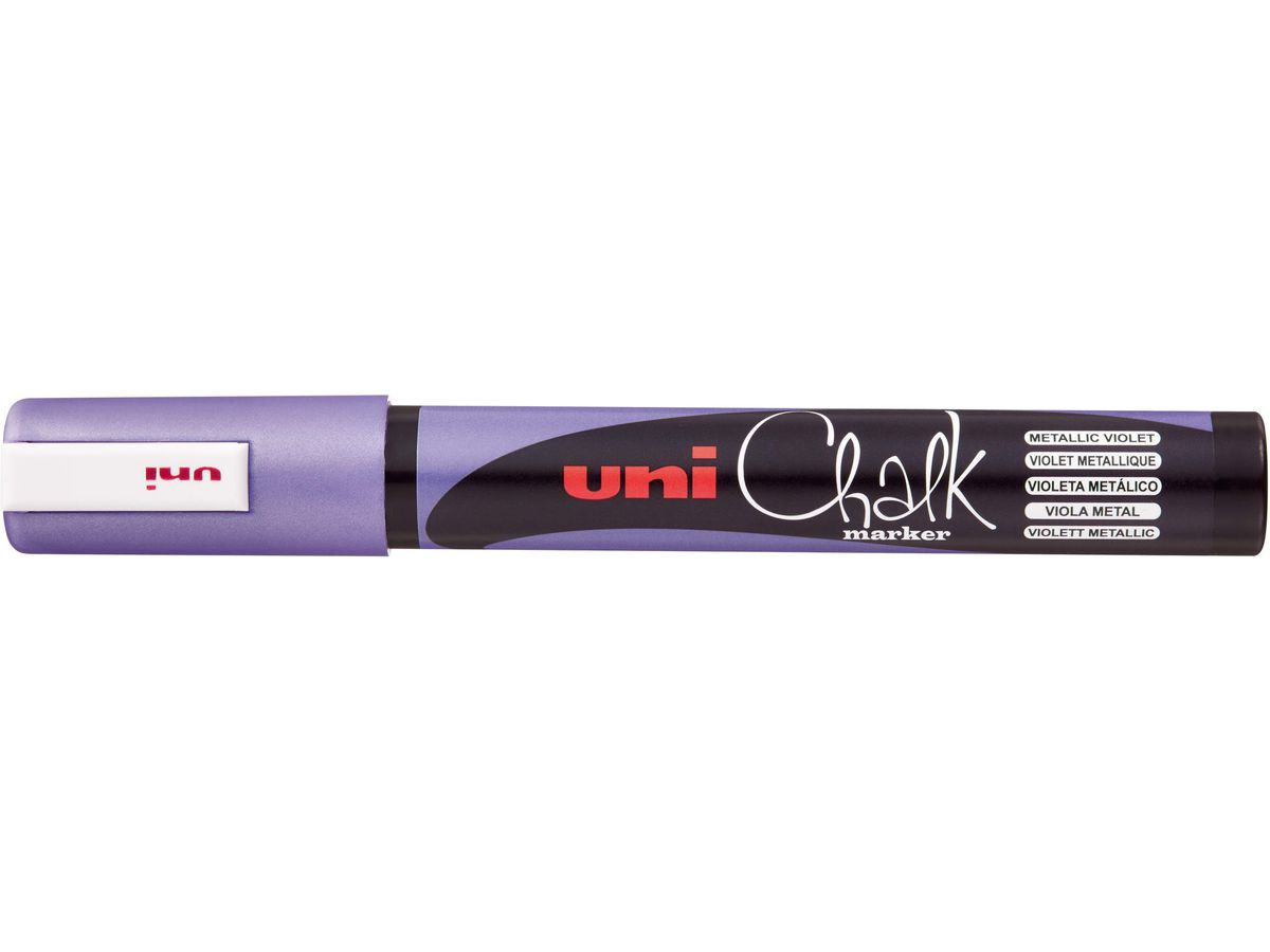 UNI-BALL Chalk Marker 1.8-2.5mm PWE-5M METALLIC VIOLET Metallic violet (4902778256442)